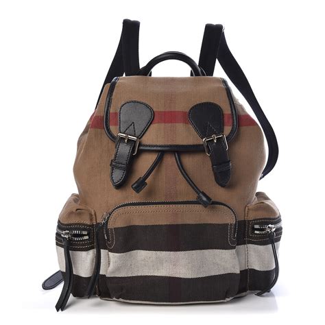 burberry small canvas check backpack|burberry medium rucksack backpack.